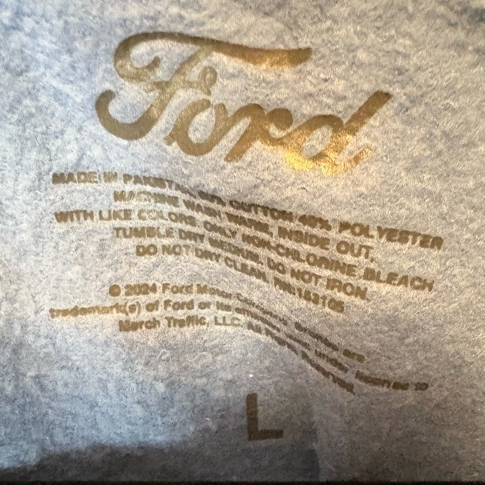 Ford Bronco “A Rare Breed” Graphic Crewneck Sweatshirt Men’s Large Blue Vintage - Picture 2 of 5